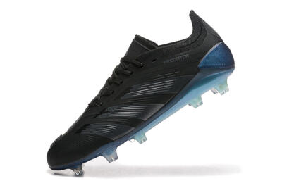 Adidas Predator Elite 24 FG Low-Tops Soccer Cleats - Black/Silver/Blue