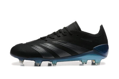 Adidas Predator Elite 24 FG Low-Tops Soccer Cleats - Black/Silver/Blue