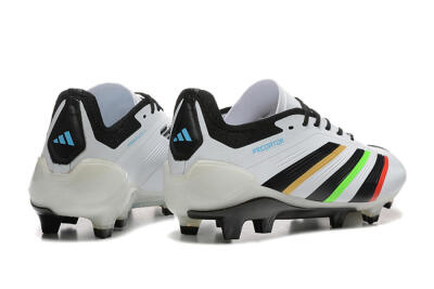 Adidas Predator Elite 24 FG Low-Tops Soccer Cleats - White/Black/Red/Gold