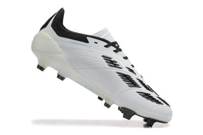 Adidas Predator Elite 24 FG Low-Tops Soccer Cleats - White/Black/Red/Gold