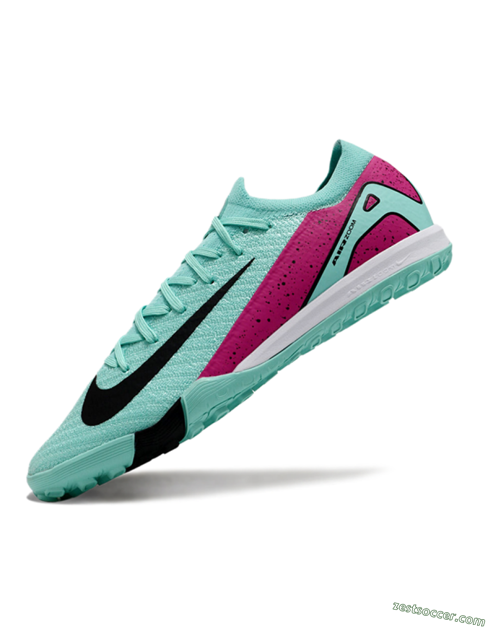 Nike Air Zoom Mercurial Vapor 16 Elite TF Low-Tops Soccer Shoes - Jade/Red/Black 5