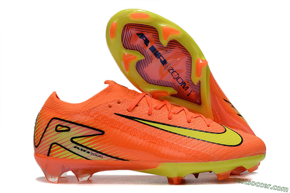 Nike Air Zoom Mercurial Vapor 16 Elite FG Low-Tops Soccer Cleats - Orange/Yellow/Black 0