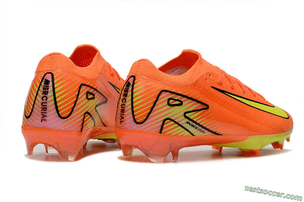 Nike Air Zoom Mercurial Vapor 16 Elite FG Low-Tops Soccer Cleats - Orange/Yellow/Black 6