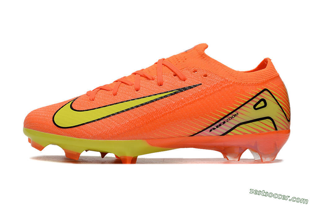 Nike Air Zoom Mercurial Vapor 16 Elite FG Low-Tops Soccer Cleats - Orange/Yellow/Black 2