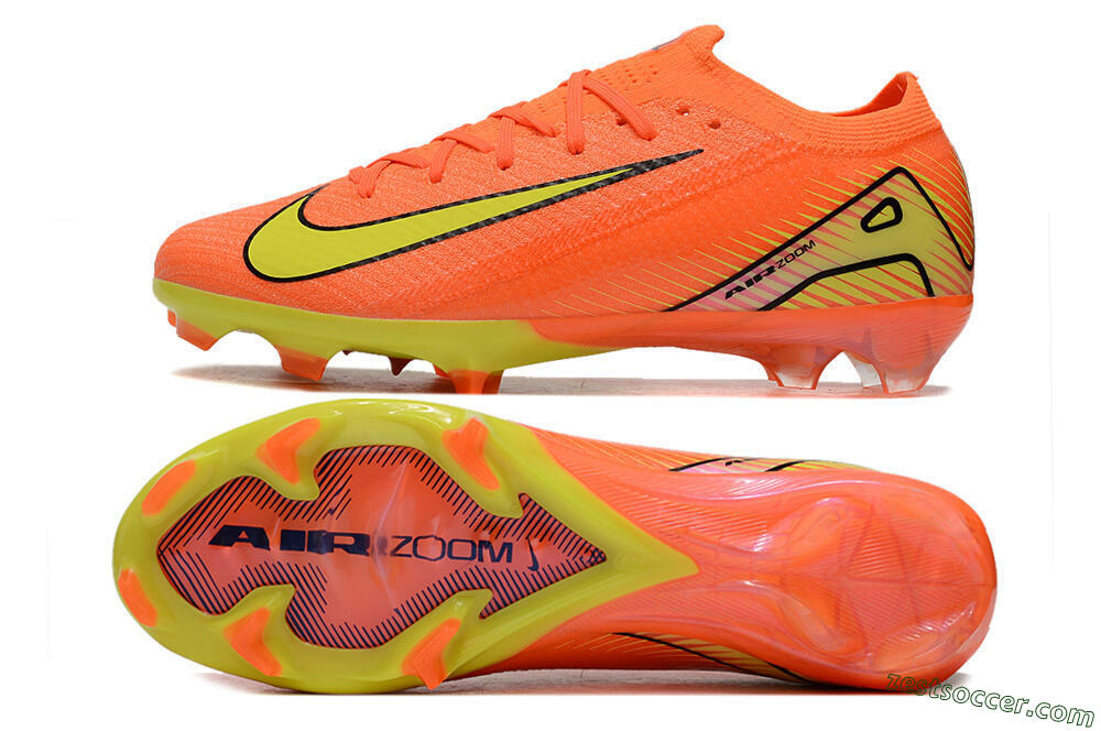 Nike Air Zoom Mercurial Vapor 16 Elite FG Low-Tops Soccer Cleats - Orange/Yellow/Black 1