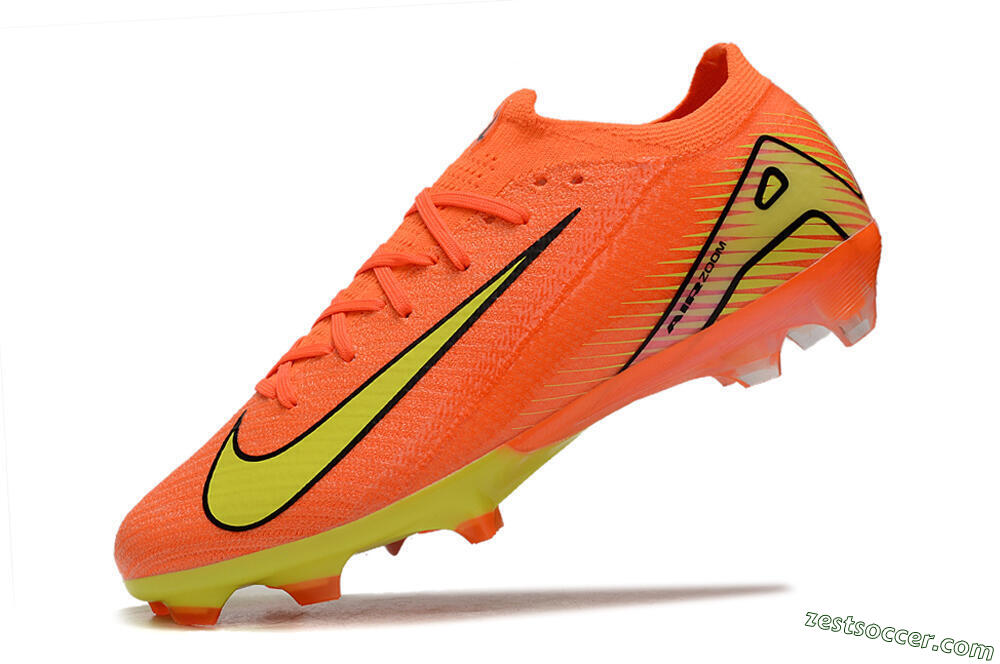 Nike Air Zoom Mercurial Vapor 16 Elite FG Low-Tops Soccer Cleats - Orange/Yellow/Black 5