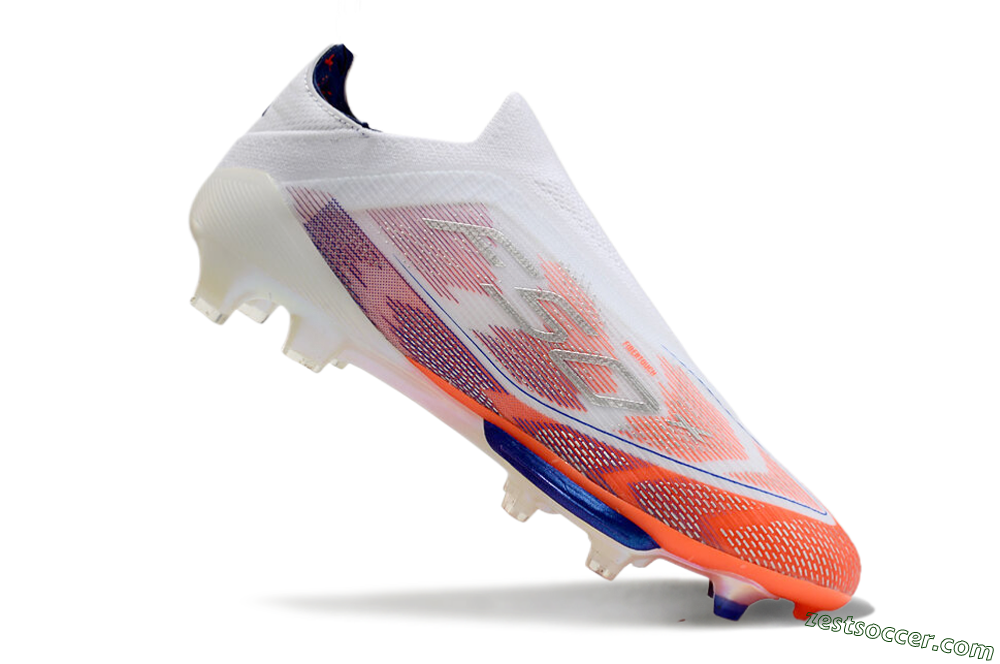 Adidas F50+ Lightstrike Pro Laceless FG Low-Tops Soccer Cleats - Red/White/Blue 4