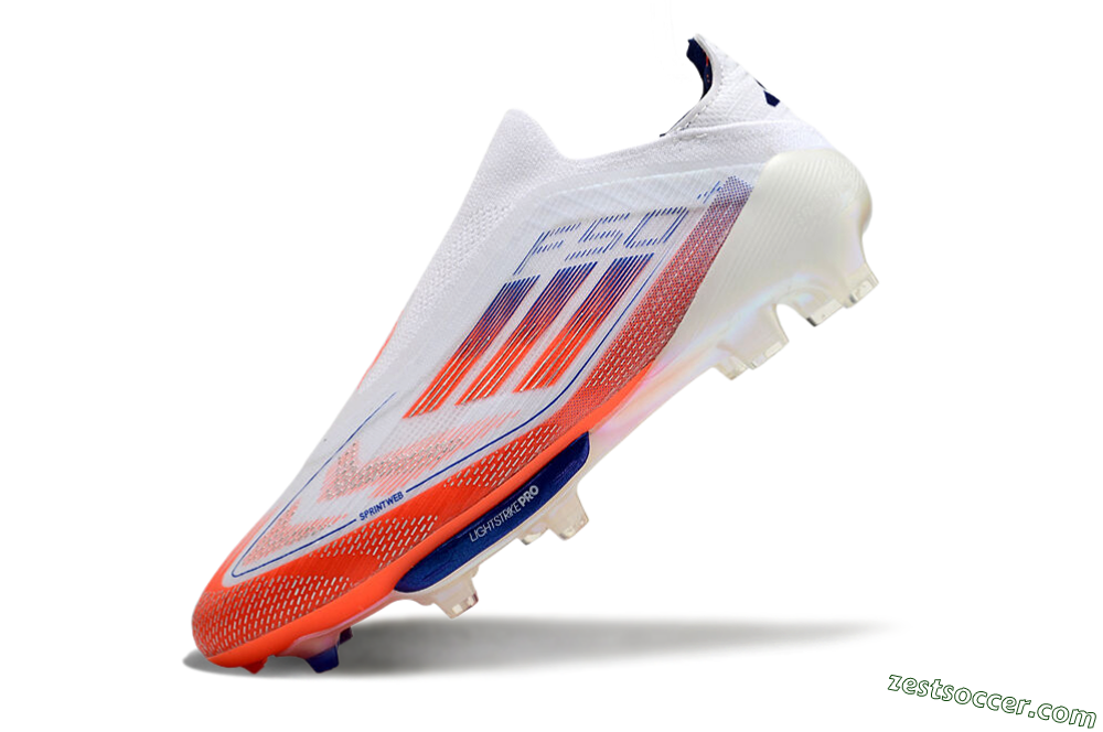 Adidas F50+ Lightstrike Pro Laceless FG Low-Tops Soccer Cleats - Red/White/Blue 5