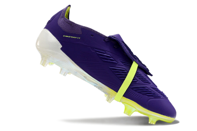 Adidas Predator Elite Foldover Tongue FG Low-Tops Soccer Cleats - Blue/Yellow/White