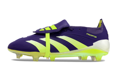 Adidas Predator Elite Foldover Tongue FG Low-Tops Soccer Cleats - Blue/Yellow/White