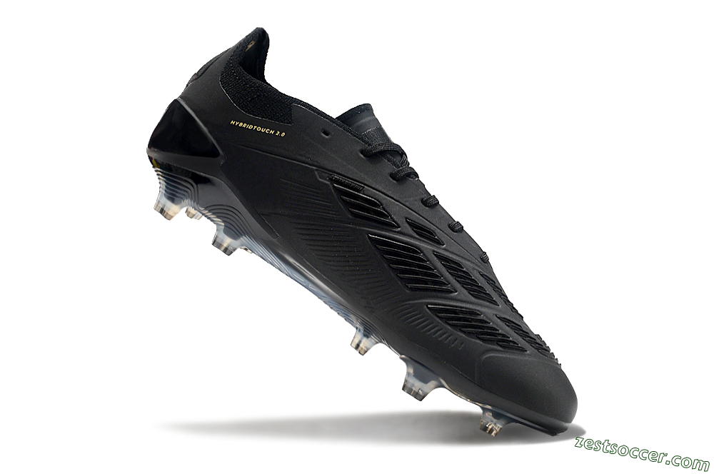 Adidas Predator Elite 24 FG Low-Tops Soccer Cleats - Black/Gold/Blue 4
