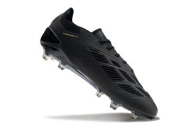 Adidas Predator Elite 24 FG Low-Tops Soccer Cleats - Black/Gold/Blue