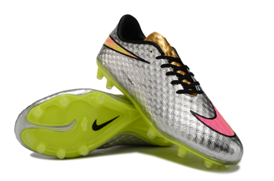 Neymar x Nike Hypervenom Phantom Liquid Diamond FG Low-Tops Soccer Cleats - Silver/Yellow/Pink/Gold