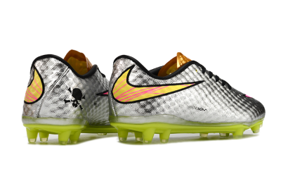 Neymar x Nike Hypervenom Phantom Liquid Diamond FG Low-Tops Soccer Cleats - Silver/Yellow/Pink/Gold