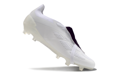 Adidas Predator Elite Foldover Tongue FG Low-Tops Soccer Cleats - White/Black/Gold