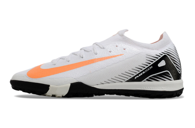 Nike Air Zoom Mercurial Vapor 16 Elite TF Low-Tops Soccer Shoes - White/Black/Orange