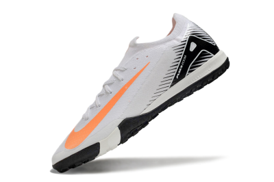 Nike Air Zoom Mercurial Vapor 16 Elite TF Low-Tops Soccer Shoes - White/Black/Orange
