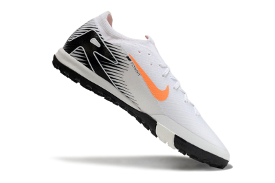 Nike Air Zoom Mercurial Vapor 16 Elite TF Low-Tops Soccer Shoes - White/Black/Orange