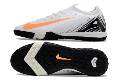 Nike Air Zoom Mercurial Vapor 16 Elite TF Low-Tops Soccer Shoes - White/Black/Orange