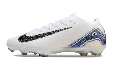 Nike Air Zoom Mercurial Vapor 16 Elite FG Low-Tops Soccer Cleats - White/Black/Blue/Gold