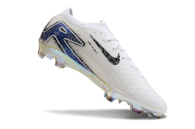Nike Air Zoom Mercurial Vapor 16 Elite FG Low-Tops Soccer Cleats - White/Black/Blue/Gold
