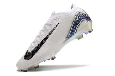 Nike Air Zoom Mercurial Vapor 16 Elite FG Low-Tops Soccer Cleats - White/Black/Blue/Gold