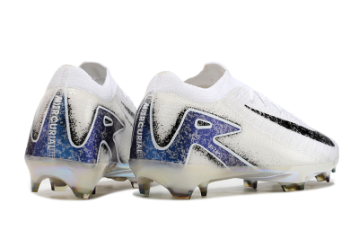 Nike Air Zoom Mercurial Vapor 16 Elite FG Low-Tops Soccer Cleats - White/Black/Blue/Gold