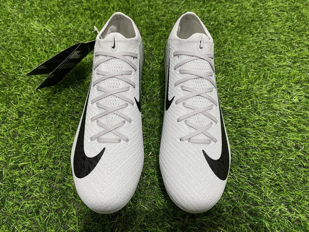 Nike Air Zoom Mercurial Vapor 16 Elite FG Low-Tops Soccer Cleats - White/Black/Blue/Gold