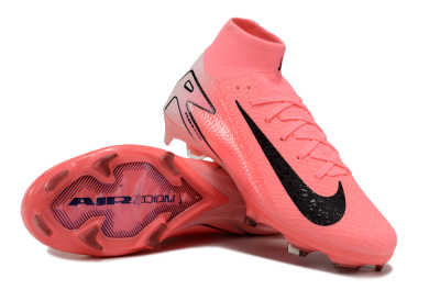Nike Air Zoom Mercurial Superfly 10 FG High-Tops Soccer Cleats - Pink/White/Black