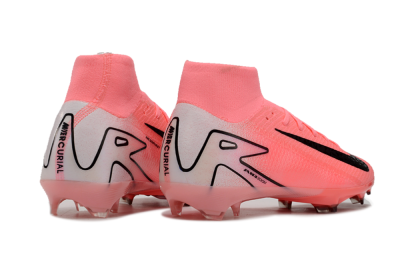 Nike Air Zoom Mercurial Superfly 10 FG High-Tops Soccer Cleats - Pink/White/Black