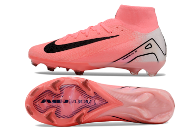 Nike Air Zoom Mercurial Superfly 10 FG High-Tops Soccer Cleats - Pink/White/Black