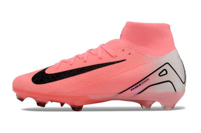 Nike Air Zoom Mercurial Superfly 10 FG High-Tops Soccer Cleats - Pink/White/Black