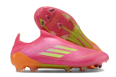 Adidas F50 Elite FG Low-Tops Soccer Cleats - Pink/Yellow/Orange