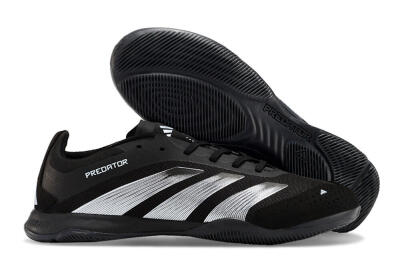 Adidas Predator 24 Elite IC Low-Tops Soccer Shoes - Black/Silver