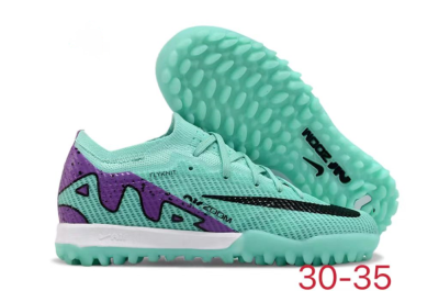 Nike Air Zoom Mercurial Vapor 15 Elite TF Low-Tops Soccer Shoes - Jade/Purple/Black