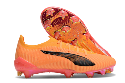 Puma Ultra Ultimate FG Low-Tops Soccer Cleats - Pink/Black/Gold