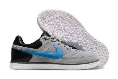 Nike Street Gato IC Low-Tops Soccer Shoes - Grey/Blue/Black