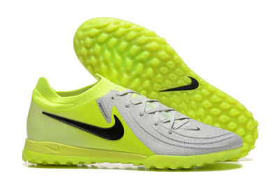Nike Phantom GX 2 Elite TF Low-Tops Soccer Shoes - Grey/Yellow/Black
