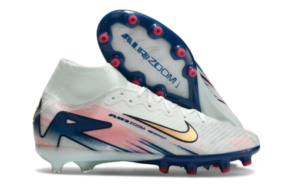 Nike Air Zoom Mercurial Superfly 10 Elite AG High-Tops Soccer Cleats - Jade/Yellow/Pink/Blue