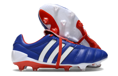 Adidas Predator Mutator Mania Tormentor Tongue FG Low-Tops Soccer Cleats - Blue/White/Red