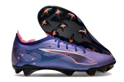 Puma Ultra 5 Ultimate FG Low-Tops Soccer Cleats - Purple/Red/White