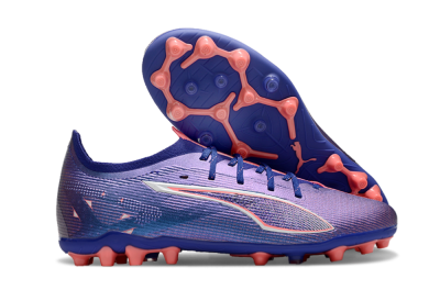Puma Ultra 5 Ultimate MG Low-Tops Soccer Cleats - Purple/Red/White