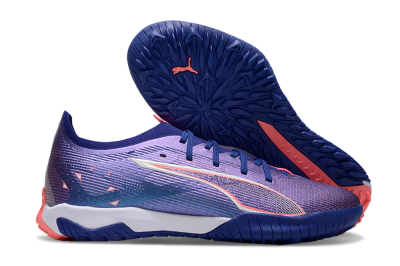 Puma Ultra 5 Ultimate TF Low-Tops Soccer Shoes - Purple/Red/White