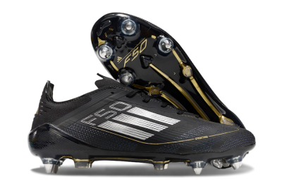 Adidas F50 Elite SG Low-Tops Soccer Cleats - Black/White