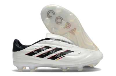 Adidas Copa Pure 2 Elite FG Low-Tops Soccer Cleats - White/Black/Red