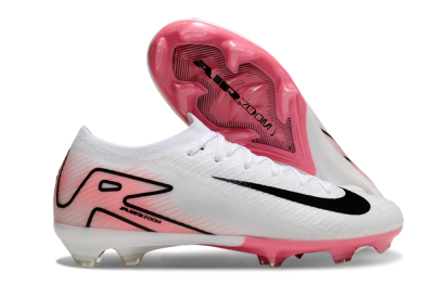 Nike Air Zoom Mercurial Vapor 16 Elite FG Low-Tops Soccer Cleats - White/Pink/Black