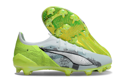 Puma Ultra Ultimate FG Low-Tops Soccer Cleats - Jade/White/Yellow