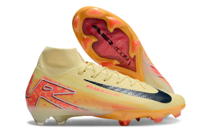 Nike Air Zoom Mercurial Superfly 10 Elite FG High-Tops Soccer Cleats - Yellow/Red/Black