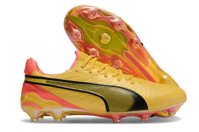 Puma Ultra Ultimate FG Low-Tops Soccer Cleats - Red/Black/Yellow