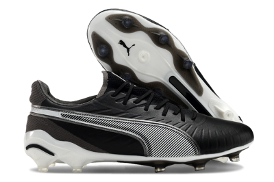 Puma Ultra Ultimate FG Low-Tops Soccer Cleats - Black/White/Grey